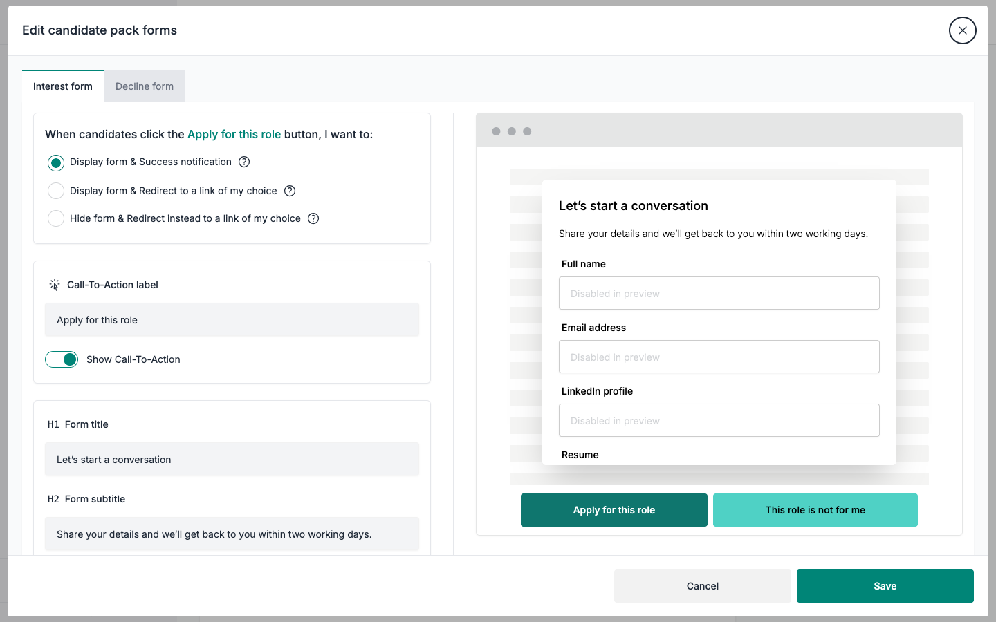 Forms & Responses